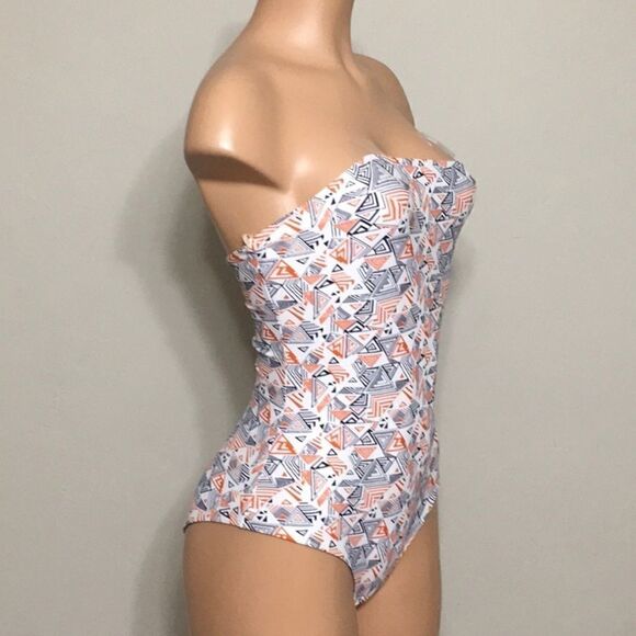 New. Rachel Pally Citrus Maze Bandeau swimsuit. NWT - Picture 3 of 7